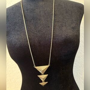 Silver Geometric Necklace